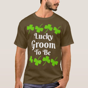 T-shirt Chanceux futur mari pour la Saint-Patrick Clover P