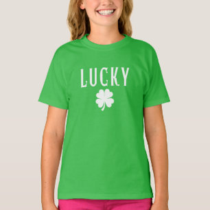 T-Shirt Chanceux Trèfle à Quatre Feuilles Saint Pa
