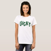 T-shirt Chanceux Trèfle St. Patrick (Devant entier)