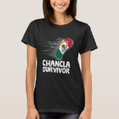 T-shirt Chancla Survivor Mexique Drôle Mexicain Identifian (Devant)