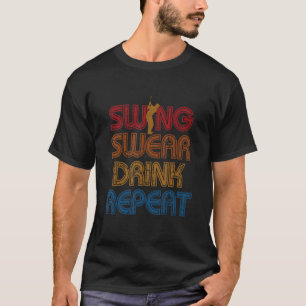 T-shirt Chandail à coudre Boire Répéter Golf Amateurs de g