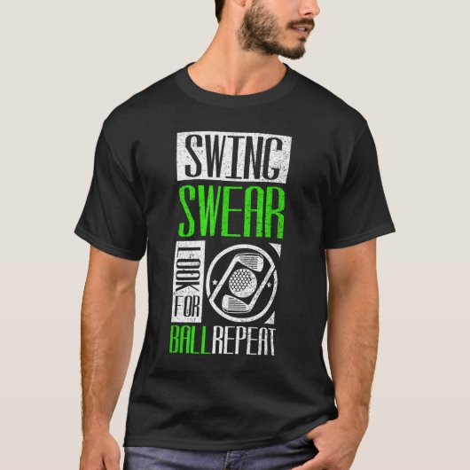 T-shirt Chandail À Swing Chercher Ball Repeat Golf (Devant)