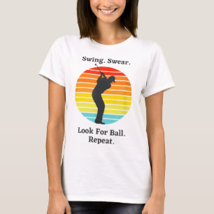 T-shirt Chandail À Swing Chercher Ball Répéter Funny Golfi