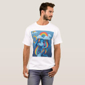 T-shirt chandail de chasse de soleil 437 (Devant entier)