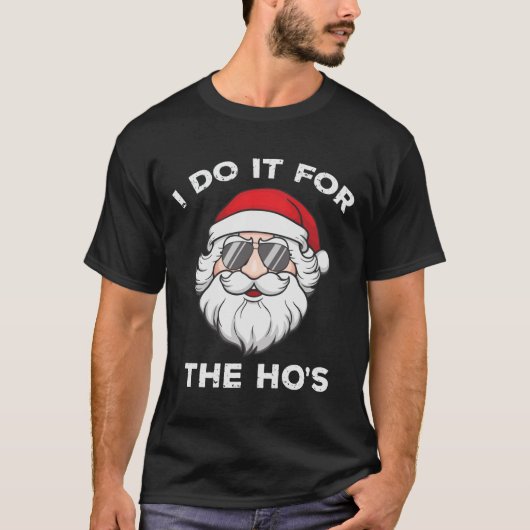 T-shirt Chandail de Noël amusant Père Noël (Devant)