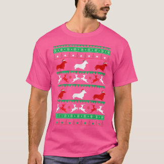T-shirt Chandail De Noël Corgi Pour Amoureux de les chiens