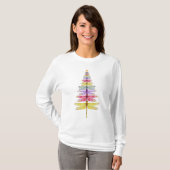 T-shirt Chandail de Noël de la libellule (Devant entier)