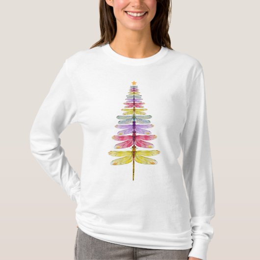 T-shirt Chandail de Noël de la libellule (Devant)