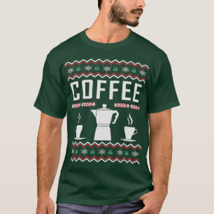 T-shirt Chandail de Noël moche au café