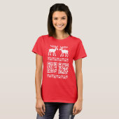 T-shirt Chandail de Noël moche Code QR Bonne année ! (Devant entier)