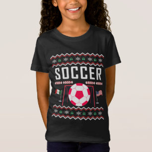 T-Shirt Chandail de Noël moche de football