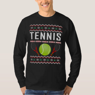 T-shirt Chandail de Noël moche de tennis