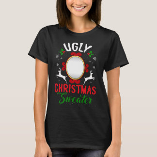 T-shirt Chandail de Noël moche drôle avec miroir