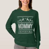 T-shirt Chandail de Noël moche maman (Devant)