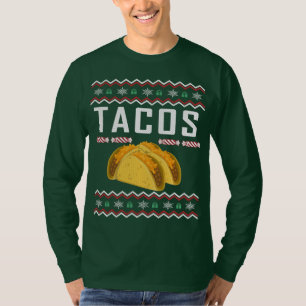 T-shirt Chandail de Noël moche Tacos