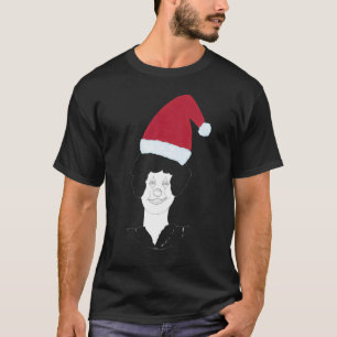T-shirt Chandail de Noël moche tête de clown Santa Hat