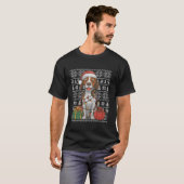 T-shirt Chandail de Noël style Père Noël laide Pointer Chi (Devant entier)