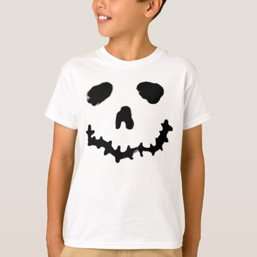 T-shirt Chandail éffrayant Jack-o-lanterne Citrouille face (Devant)