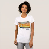 T-shirt Chandail féminin en coton fin Sunset (Devant entier)