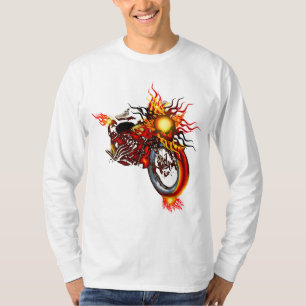 T-shirt Chandail flamboyant de couperet de crâne