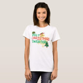 T-shirt Chandail laid de Noël (Devant entier)
