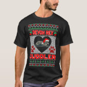 T-shirt Chandail laid de Noël de Devon Rex Cuddler (Devant)