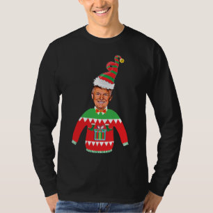 T-shirt Chandail laid de Noël de Noël de Donald Trump