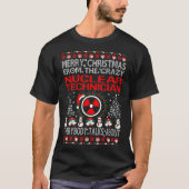 T-shirt Chandail laid de technicien nucléaire de Joyeux (Devant)