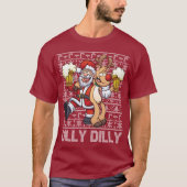 T-shirt Chandail laid Dilly Dilly de Noël (Devant)