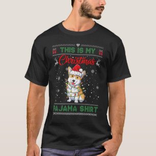 T-shirt Chandail Laide De Noël C'Est Mon Pyjama De Noël En
