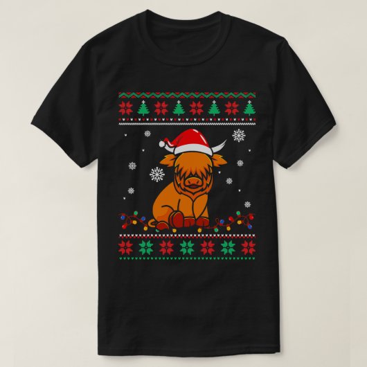 T-shirt Chandail moche de noël (Design devant)