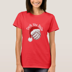 T-shirt Chandails de Noël de volley-ball de Noël et autr