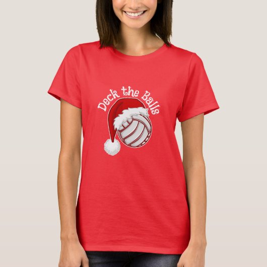 T-shirt Chandails de Noël de volley-ball de Noël et autres (Devant)
