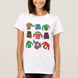 T-shirt Chandails et gilets laids de Noël