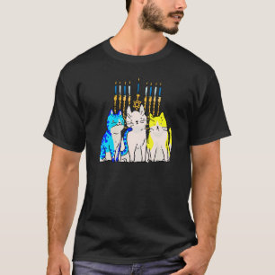 T-shirt Chandeleur de chat Hanukkah Mignon Chat Chanukah J