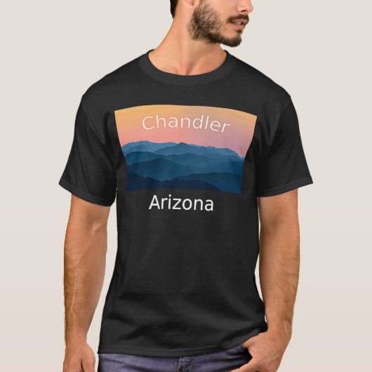 T-shirt Chandler Arizona Mountain sunset hometown (Devant)