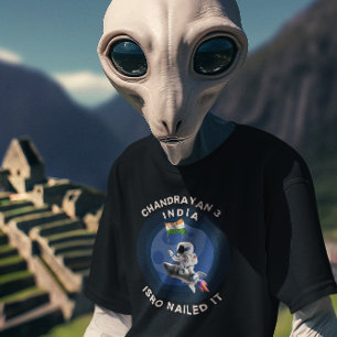 T-shirt Chandrayan 3 India Isro a cloué la mission lune