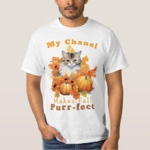 Chanel de chat d'automne personnalisable
