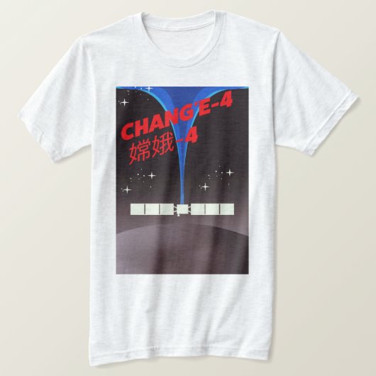 T-shirt Chang'e-4 China space Art. (Design devant)