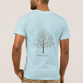 T-shirt Change is Beautiful Inspirational Tree Sketch (Dos)