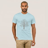 T-shirt Change is Beautiful Inspirational Tree Sketch (Devant entier)