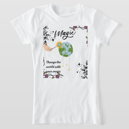 T-Shirt change the word with your magic (Poser)