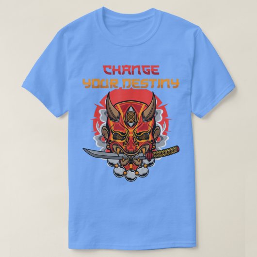 T-shirt Change Your Destiny - Anime Ninjas - Manga Samurai (Design devant)