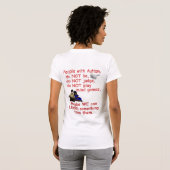 T-shirt Changement autiste de Child/Do pas pour le monde (Dos entier)