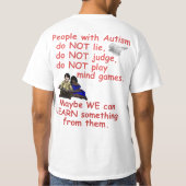 T-shirt Changement autiste de Daughter/Do pas pour le (Dos)