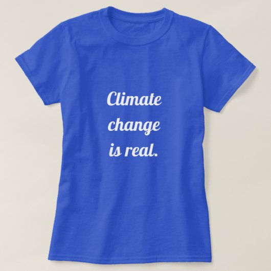 T-shirt Changement climatique : Bleu (Design devant)