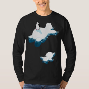 T-shirt Changement Climatique Ours Polaire Et Pingouin