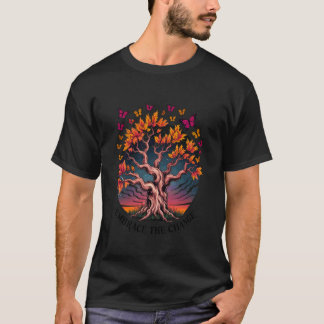 T-shirt Changement de Saison Papillons de l'Automne Chêne
