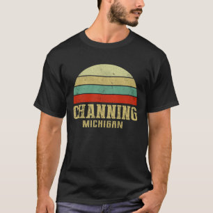 T-shirt CHANGEMENT MICHIGAN Vintage Retro Sunset