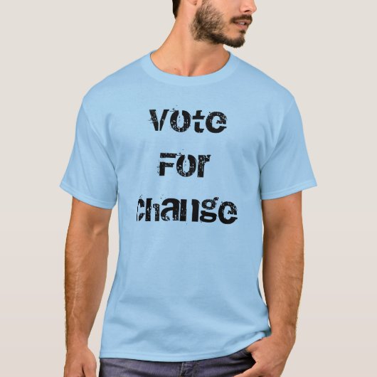 T-shirt Changement Obama de VoteFor (Devant)
